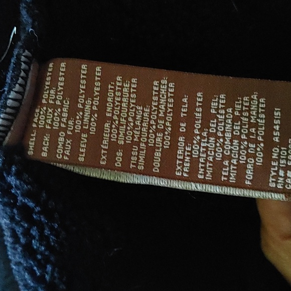 Koolaburra by UGG Faux Suede Moto Jacket Black Sz.Med - Picture 10 of 11